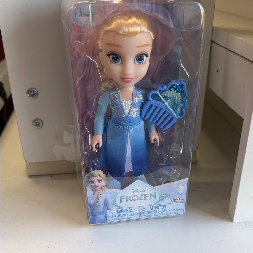 Disney Elsa Doll in Sparkling Light Blue Dress with Blue Accessory